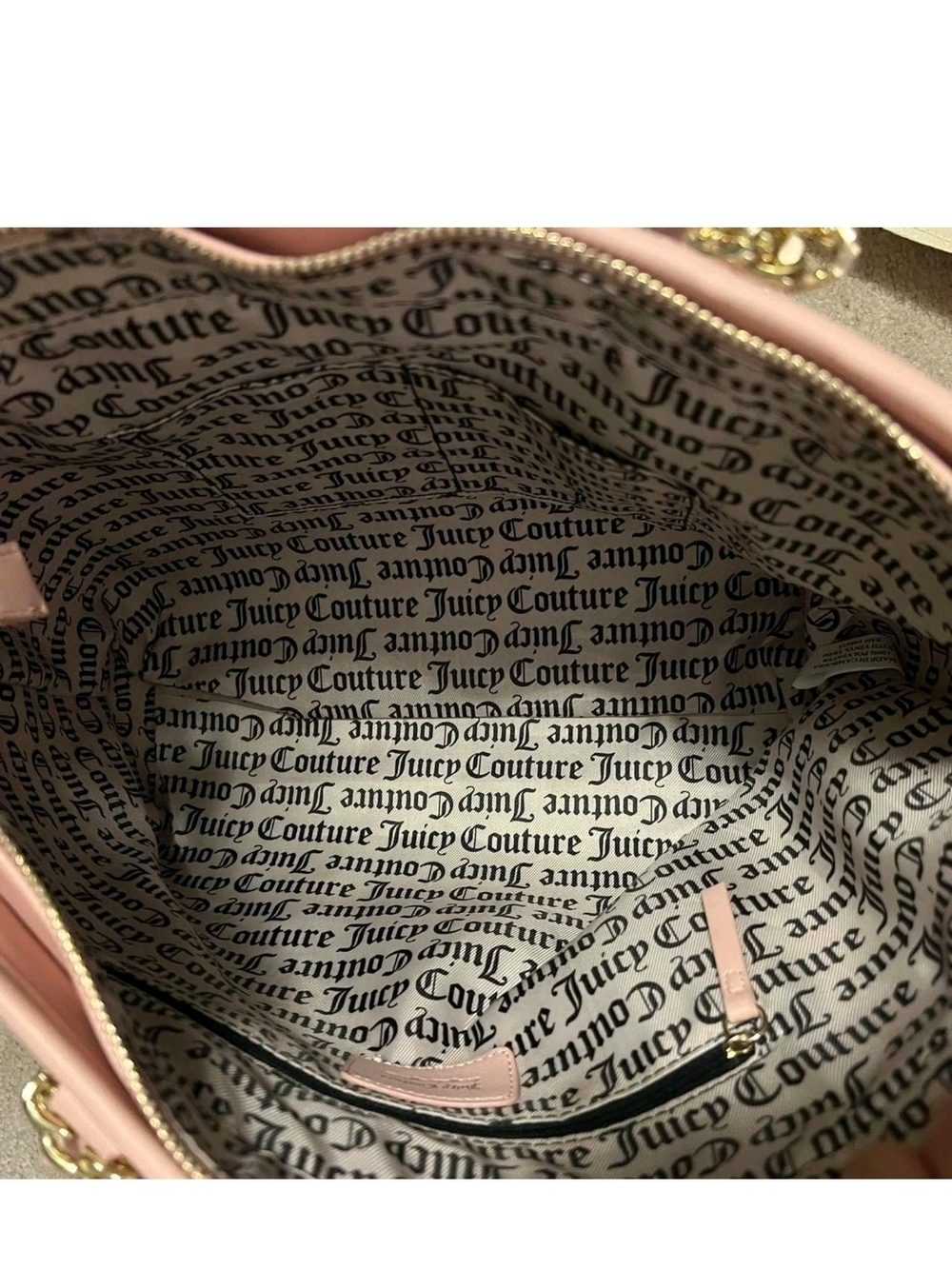 Juicy Couture Blush Pink Tote with Gold Chain Straps - Picture 5 of 9